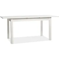Finori Esstisch Esstisch Coburg Esszimmertisch weiß ausziehbar 140-180 cm, Tischplatte: Melaminbeschichtung mit ABS-Kanten (Dickkante)