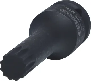 KS Tools 1/2" Kraft-Bit-Stecknuss Vielzahn, lang - 911.0952