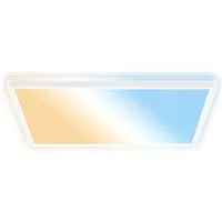 B.K.Licht LED Panel SHALLOW, CCT - über Fernbedienung, LED fest integriert, warmweiß - kaltweiß, 42x42x3 cm, Badlampe, Badezimmer, Küche, Wohnzimmer