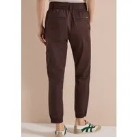 CECIL Stoffhose Style Chelsea im Loose Fit und im Papertouch-Style/mit Gürtel