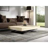 Compleo Couchtisch ausziehbar und höhenverstellbar, Modern Design, 120/200 x 80 x 27-80cm