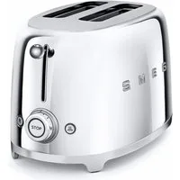 Smeg Toaster TSF01SSEU, 2 kurze Schlitze, für 2 Scheiben, 950 W