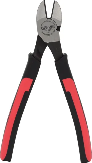 KS Tools SlimPOWER Diagonal-Seitenschneider rot/schwarz - 115.2233