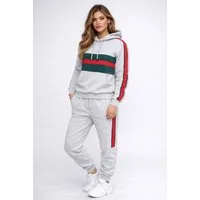 Banco Freizeitanzug Damen 2- teilig Trainingsanzug - Hoodie mit Kapuze und Sweatpant, Kapuzenpullover (Hoodie), Jogginghose