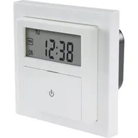 Sygonix Zeitschaltuhr Digitaler Wochentimer, Unterputz SY-4504968, Countdown-Funktion, inkl. Aufputzrahmen, START/STOPP-Funktion, Program
