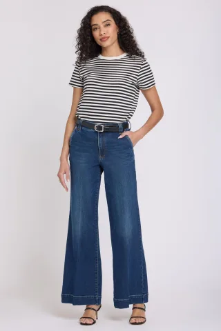 Mia Palazzo-Jeans mit Hohem Bund