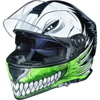 rueger-helmets Motorradhelm RT-824 Integralhelm mit Sonnenvisier 1380 Gramm schwer XS-XL