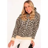 Zwillingsherz Hoodie "Classic Leo AOP" Leo Allover mit Kängurutaschen