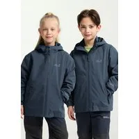 Jack Wolfskin 3-in-1-Funktionsjacke HYBRID 3IN1 JACKET K mit kombinierbarer Außen- und Innenjacke, wasserdichte Ausführung