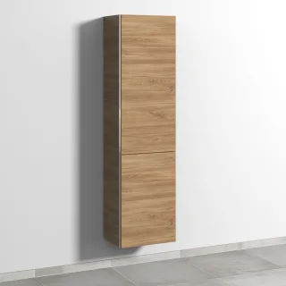 Sanipa 3way Stauraumschrank mit 1 Tür und 1 Wäschekorbklappe, Eiche-Kansas BR18559