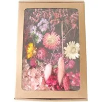 Trockenblume Klein Trockenblumen Deko Trockenblumen mit Papierbox Getrocknete Blumen, Trockenblumen zum Basteln, Agger, für Heimwerken Harz Scrapbooking Karten Heimdekoration