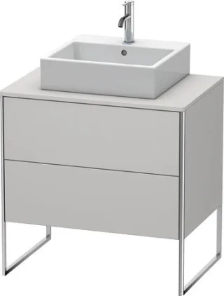 Duravit XSquare Konsolenwaschtischunterbau bodenstehend Nordic Weiß Seidenmatt 800x548x778 mm - XS49 XS492003939