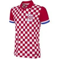COPA Fußballtrikot Retro Kroatien 1992 Bestick Vereinsemblem