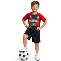 Fashion Boy Fußballtrikot Fussball Fan Set Portugal, Trikot + Shorts, JS286e (Set)