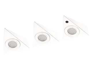 MÜLLER-LICHT LED-Unterbauleuchte, Trios Sensor, weiß, 8W, 3000K, 3 Stk