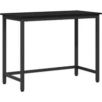 vidaXL Schreibtisch Tisch Schwarz Eichen-Optik 80 x 50 x 76,5 cm (1-St)