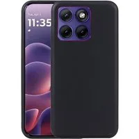 Wigento Handyhülle für Motorola Edge 70 Fusion TPU Silikon Dünn Flexibel Cover Schwarz 6,72 Zoll, Stilvolle TPU Hülle, präzise Aussparungen, schützend