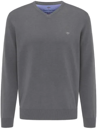 FYNCH-HATTON - V-Neck steel - Gr. - L