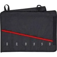 Kult Rolltasche für Zangenschlüssel 00 19 55 S4 LE, leer schwarz/rot, 6 Fächer