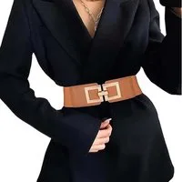 Zaewry Taillengürtel Damen Breiter Elastischer Taillengürtel Vintage Hüftgürtel