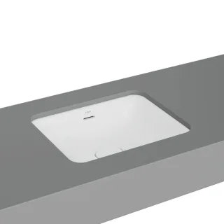 VitrA New Metropole Unterbauwaschtisch rechteckig 50 x 40 cm mit Überlaufschlitz,7534B401-7215 7534B401-7215