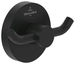 Villeroy & Boch Doppel-Handtuchhaken Elements - Tender 76x32x54mm Matt Black TVA151012000K5