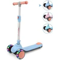 BremToy Scooter Kinderroller Tretroller Faltbarer Kickscooter 2-14 Jahren