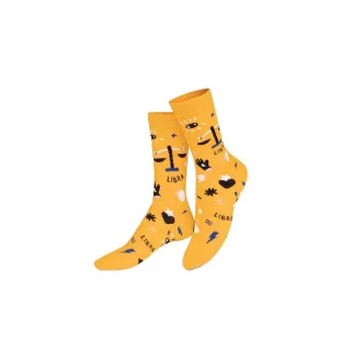 eat my socks - Socken - Sternzeichen Waage gelb - Gr. - OS