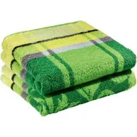 Erwin Müller Duschtuch Duschtuch "Ludwigsburg" 2er-Pack, Jacquard, Walk-Frottier Karo/Ornamente