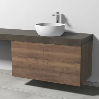 Sanipa Waschtischunterbau mit Türen 2morrow (P2365) 510x1000x520 Eiche-Tabak, P236550 P236550