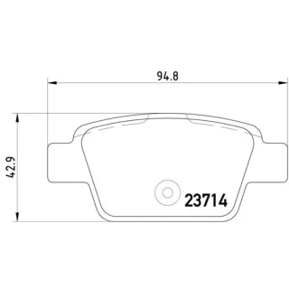 Hella Bremsbel?ge hinten Alfa Romeo Fiat Lancia 8DB355018-851
