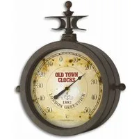 TFA Dostmann Wanduhr TFA 60.3011 analoge Wanduhr und Thermometer NOSTALGIE