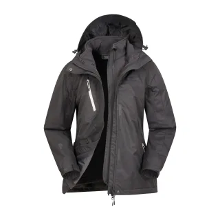 Mountain Warehouse Damen/Damen Bracken Melange 3 in 1 Jacke (Schwarz)