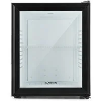 Klarstein Table Top Kühlschrank MKS-12 Mini-Kühlschrank 24 L Glastür 0 dB schwarz Glasfront 10005439, 47.5 cm hoch, 38 cm breit, Hausbar Minikühlschrank ohne Gefrierfach Glastür klein Kühlschrank
