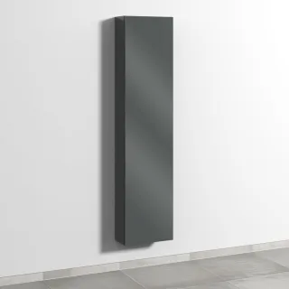 Sanipa 3way Hochschrank mit 1 Tür, Anthrazit-Glanz SF16579