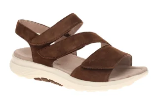 Gabor 86.813.44 ROLLINGSOFT Damen Sandale cacao braun Keilabsatz Klettverschluss
