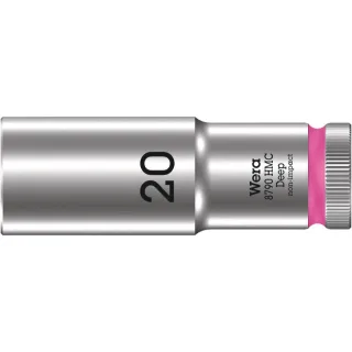 Wera 8790 HMC Deep Steckschlüsseleinsatz mit 1/2"-Antrieb Leuchtpink - 05004560001