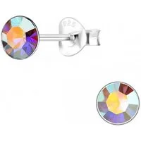 ALEXANDER YORK Paar Ohrstecker CRYSTAL 5 mm, 2-tlg., 925 Sterling Silber