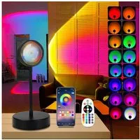 FELIXLEO LED-Sternenhimmel Sunset Lampe LED Nachtlicht App Control Selfie Schlafzimmer.