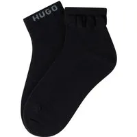 HUGO Kurzsocken MESH LOGO (2-Paar) Einsätze aus halbtransparenten Netzgewebe