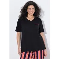 Ulla Popken T-Shirt T-Shirt Dolce Vita Classic V-Ausschnitt Halbarm