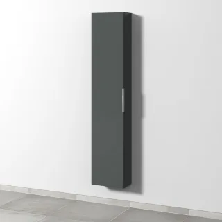 Sanipa 3way Hochschrank mit 1 Tür, Anthrazit-Matt UM16222