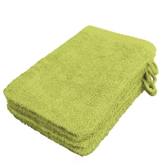Lanudo? Waschhandschuh Pure Line 21x15 cm 4er Set Lime