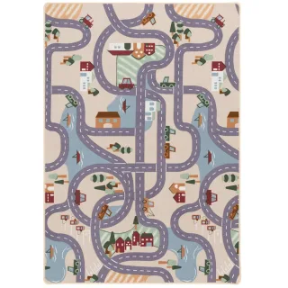 Snapstyle Kinder, Beige, Textil, Rechteckig, 80x160 cm, Teppiche & Böden, Teppiche, Teppich Kinderzimmer