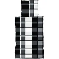 Leonado Vicenti Bettwäsche 135x200cm, 155x200cm oder 155x220 cm, Microfaser, 2 teilig, elegantes Design in schwarz, grau und weiß