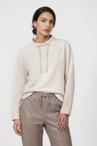 monari - Sweatshirt mit Stehkragen pearly - Gr. - 42
