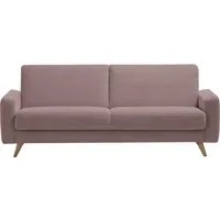 exxpo - sofa fashion 3-Sitzer Samso, elegant und bequem, aktueller Cord Bezug, Kippcouch, hochwertige Verarbeitung, Schlafsofa inkl. Bettfunktion und Bettkasten