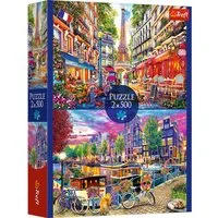 Trefl Puzzle Europäische Hauptstädte, 2 x 500 Teile, 500 Puzzleteile