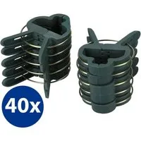 mumbi Gartenpflege-Set Gartenpflege-Set 40x Pflanzenclips Groß Pflanzenklammern Rankhilfe