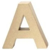 Glorex Dachpappe Glorex Papp-Buchstabe A 17,5 x 5,5 cm